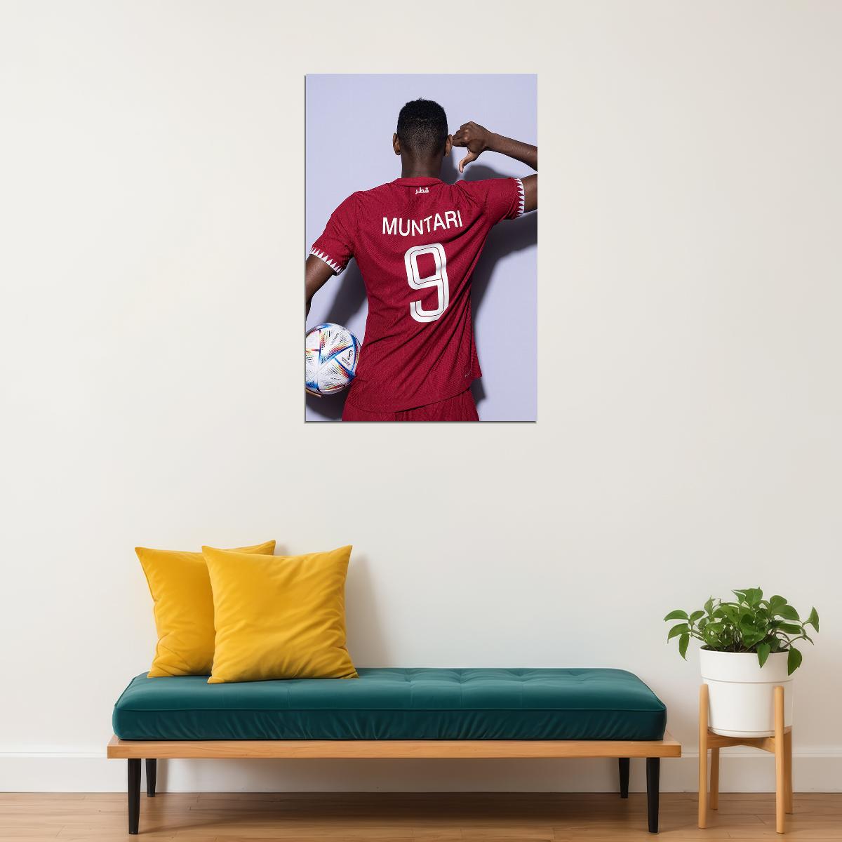 Mohammed Muntari Qatar National Team World Cup Poster Wall Art Print Home Wall Decor - xonomax