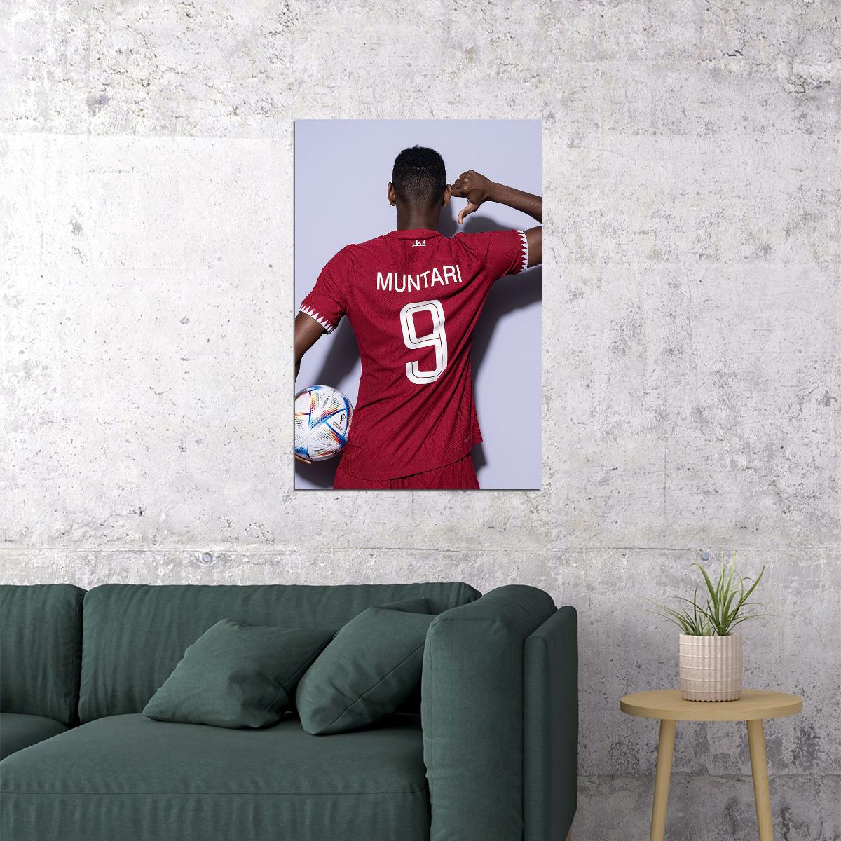 Mohammed Muntari Qatar National Team World Cup Poster Wall Art Print Home Wall Decor - xonomax