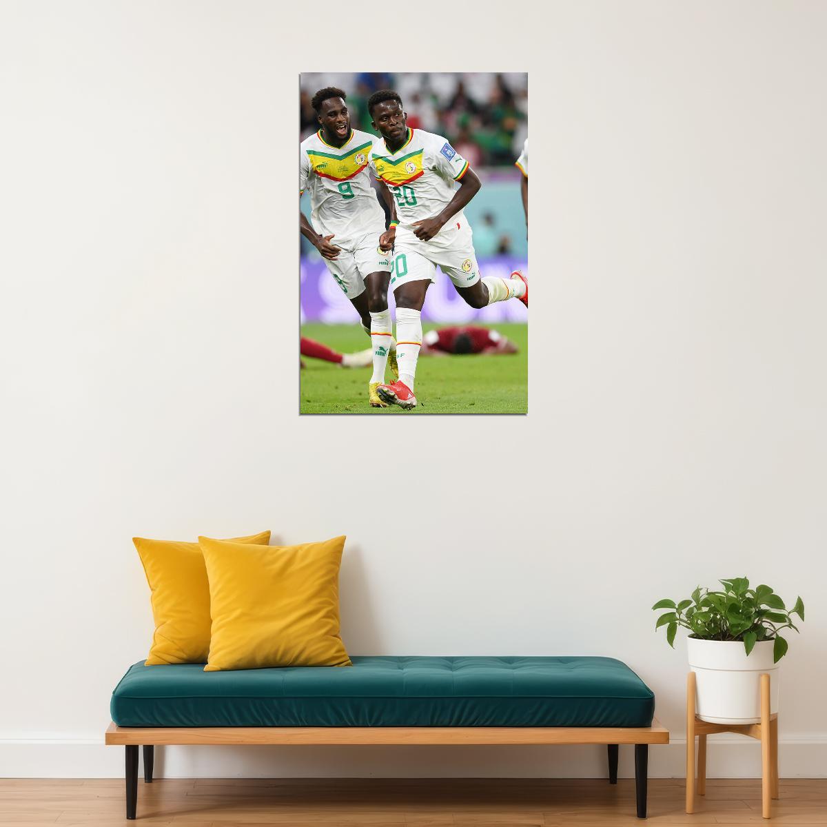 Bamba Dieng Senegal National Team World Cup Poster Wall Art Print Home Wall Decor - xonomax