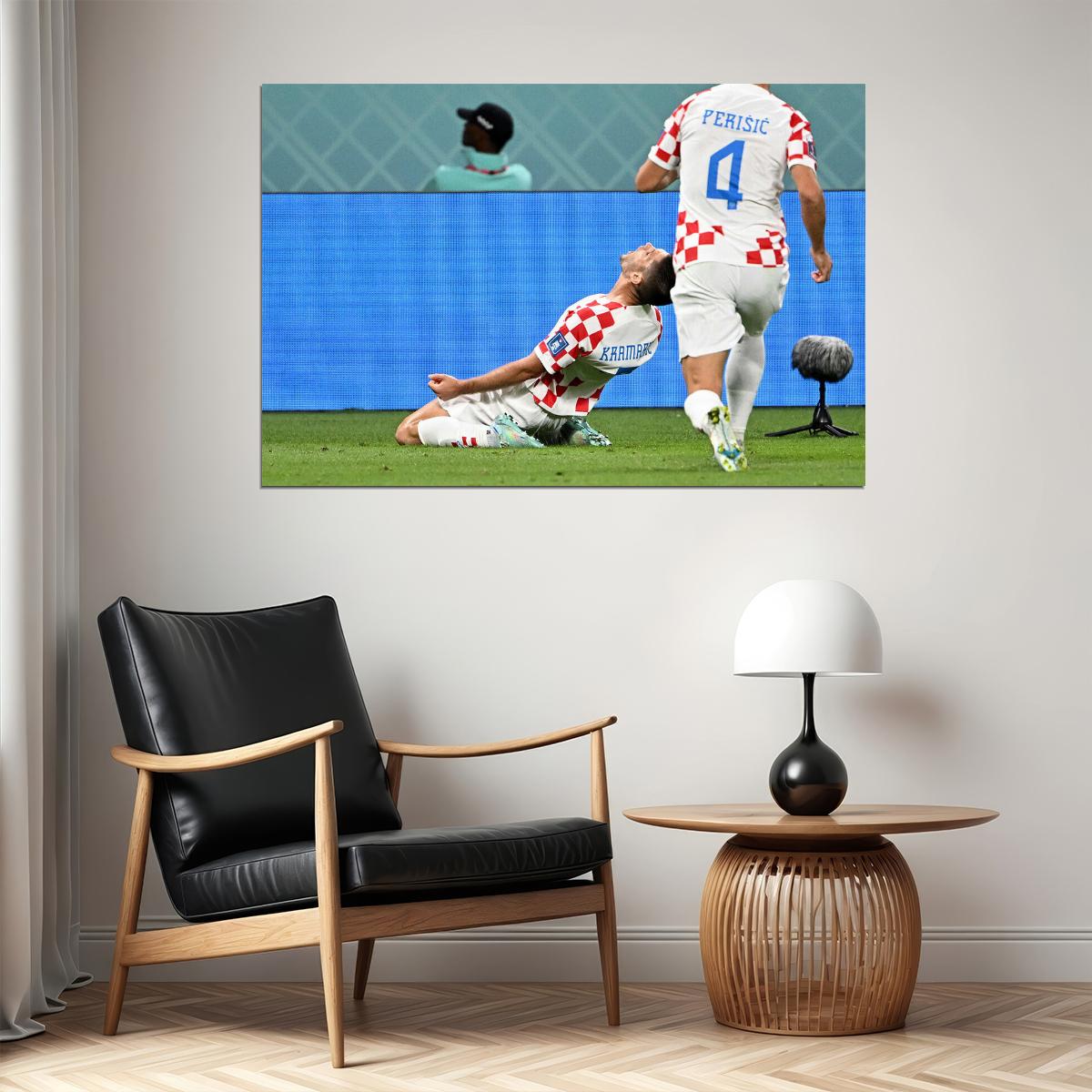Andrej Kramaric Croatia National Team World Cup Poster Wall Art Print Home Wall Decor - xonomax