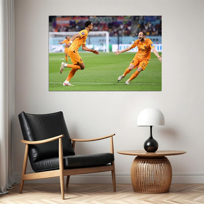 Cody Gakpo Netherlands National Team World Cup Poster Wall Art Print Home Wall Decor - xonomax