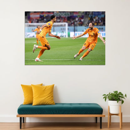 Cody Gakpo Netherlands National Team World Cup Poster Wall Art Print Home Wall Decor - xonomax