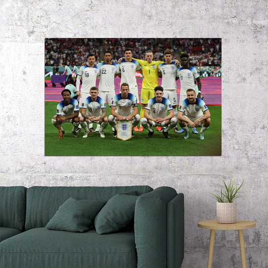 England National Football Team Fans World Cup Poster Wall Art Print Home Wall Decor - xonomax