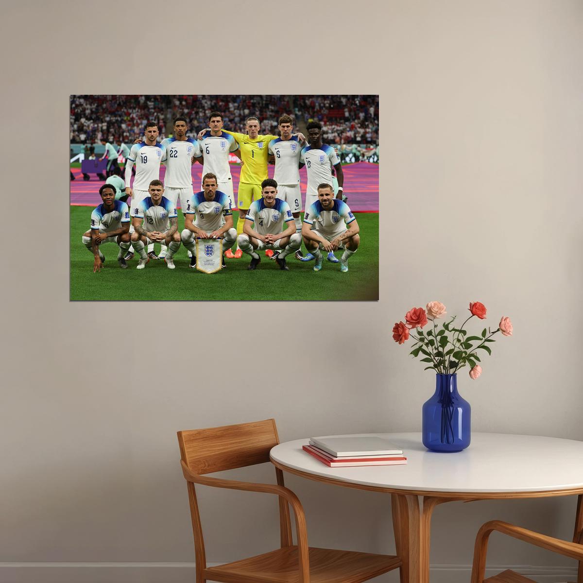 England National Football Team Fans World Cup Poster Wall Art Print Home Wall Decor - xonomax