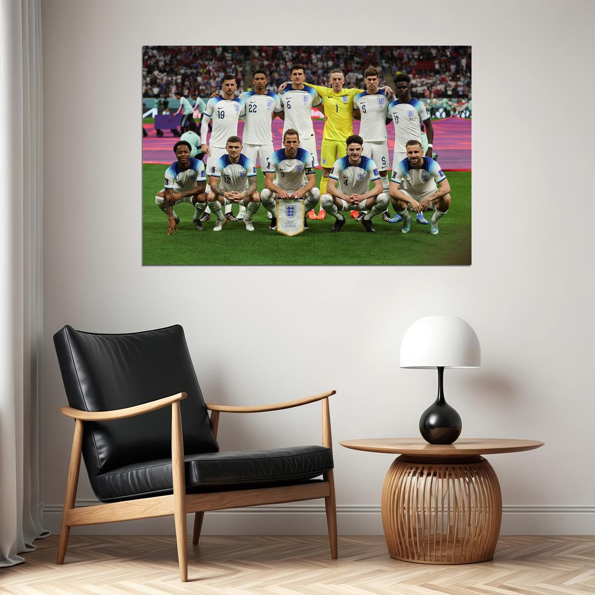 England National Football Team Fans World Cup Poster Wall Art Print Home Wall Decor - xonomax
