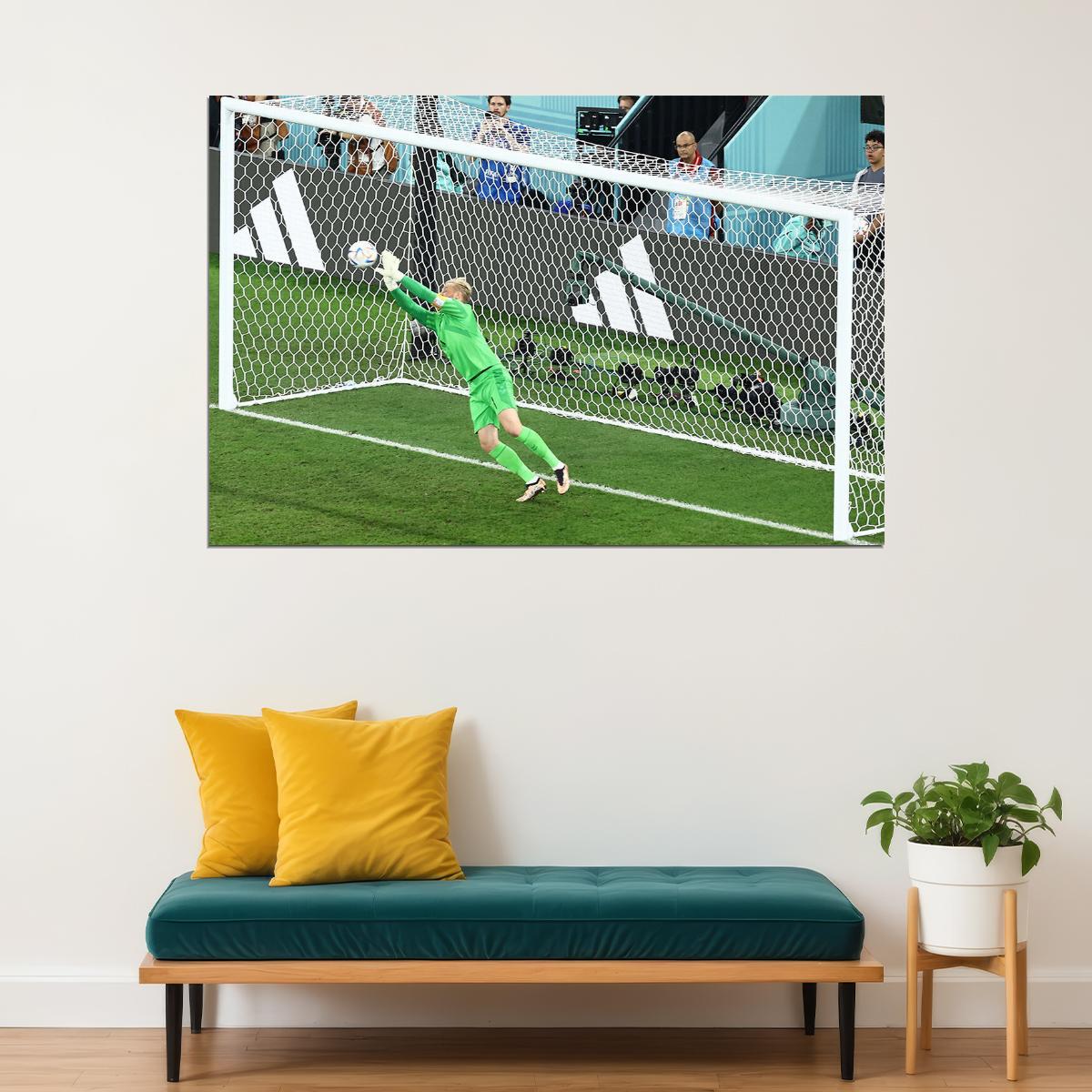 Kasper Schmeichel Denmark National Team World Cup Poster Wall Art Print Home Wall Decor - xonomax