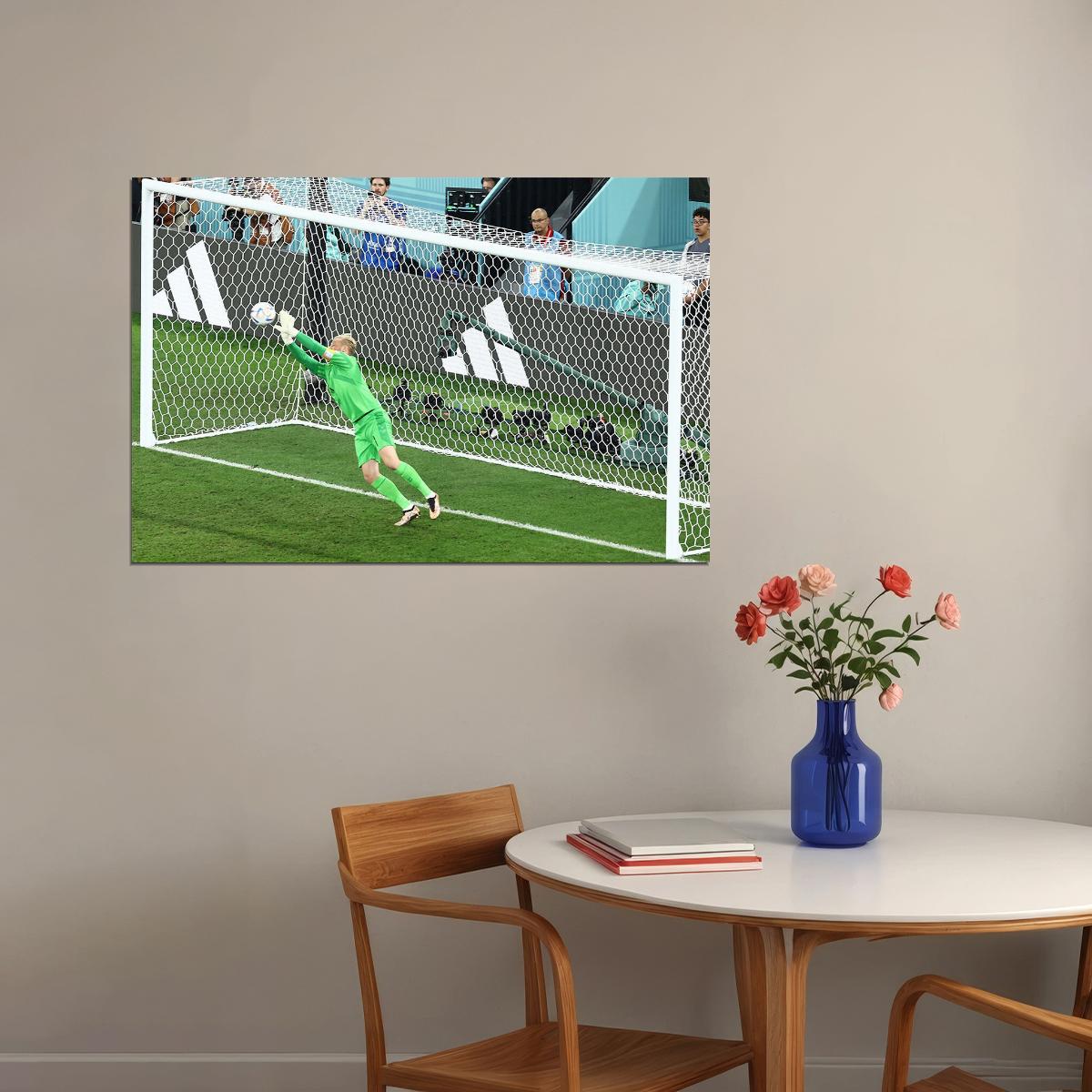 Kasper Schmeichel Denmark National Team World Cup Poster Wall Art Print Home Wall Decor - xonomax