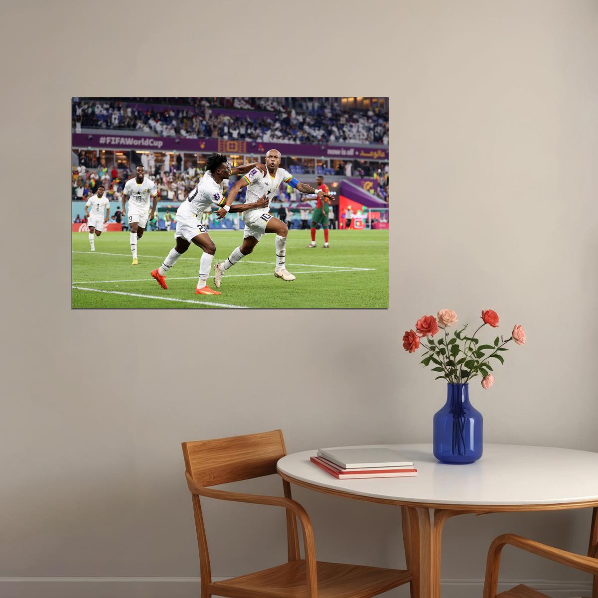 Andre Ayew Ghana National Team World Cup Poster Wall Art Print Home Wall Decor - xonomax
