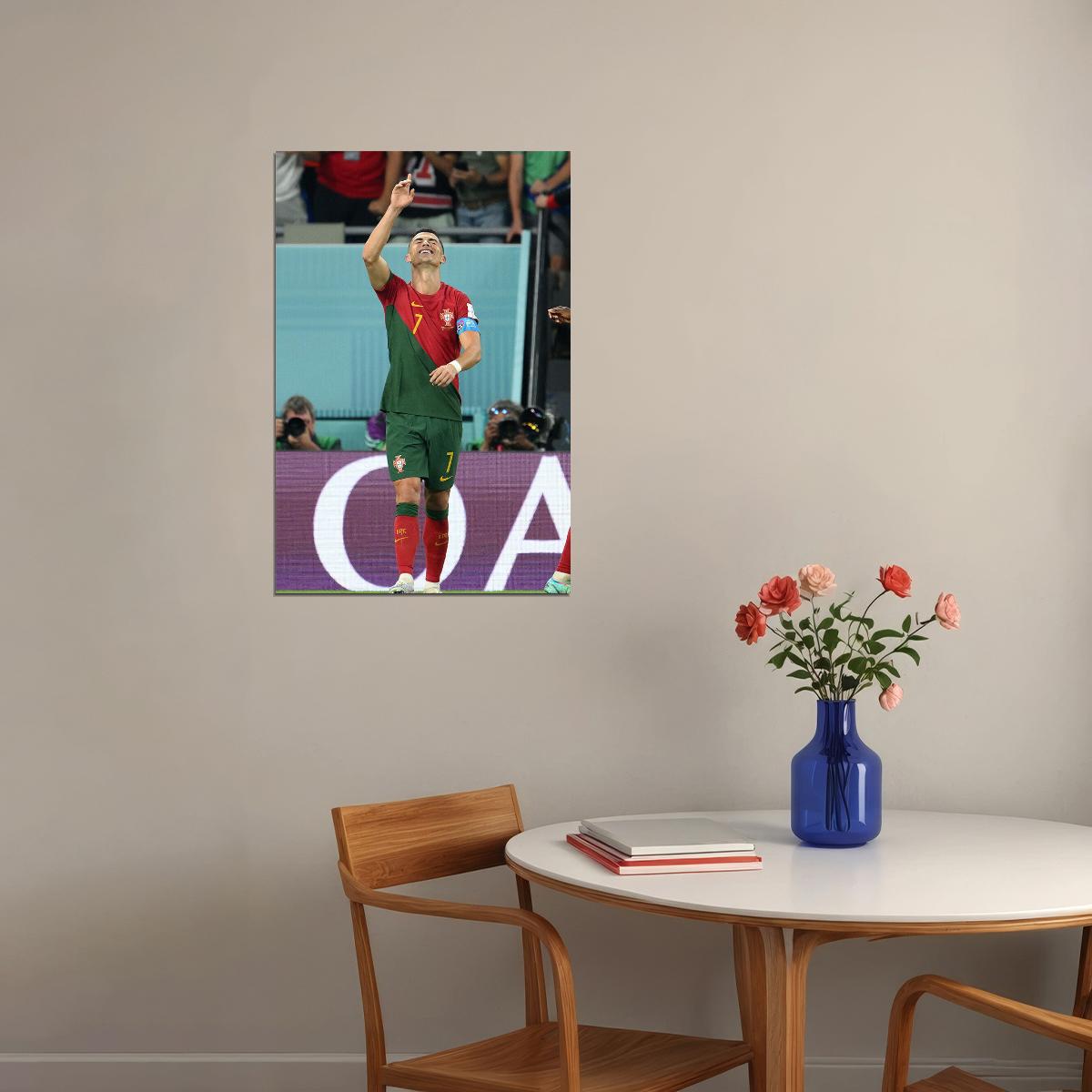 Cristiano Ronaldo Goal Celebration Portugal Sport Poster Wall Art Print Home Wall Decor - xonomax