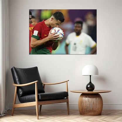 Cristiano Ronaldo Portugal National Team World Cup Poster Wall Art Print Home Wall Decor - xonomax