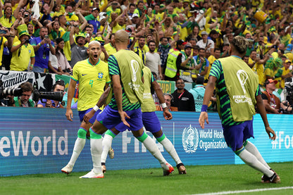 Richarlison Goal Celebration Brazil National Team Poster Wall Art Print Home Wall Decor - xonomax