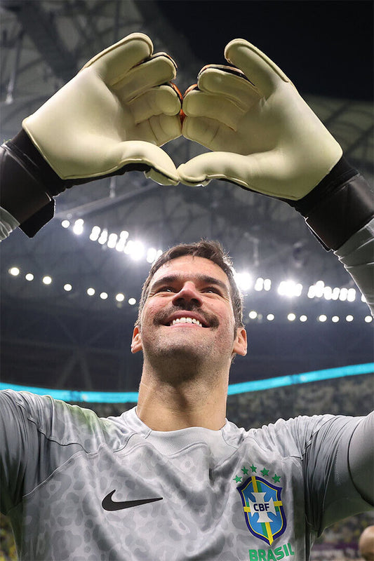 Alisson Becker Brazil National Team Football Poster Wall Art Print Home Wall Decor - xonomax