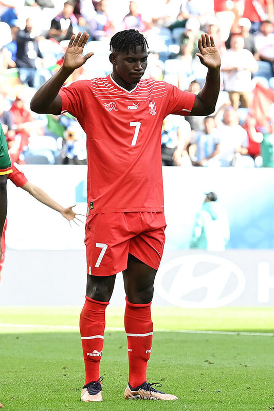 Breel Embolo Cameroon National Team World Cup Qatar 2022 Poster Wall Art Print Home Wall Decor - xonomax