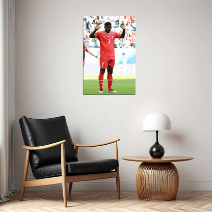 Breel Embolo Cameroon National Team World Cup Qatar 2022 Poster Wall Art Print Home Wall Decor - xonomax