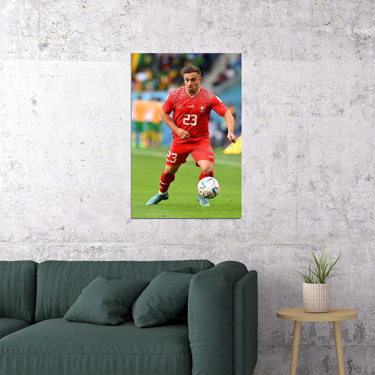Xherdan Shaqiri Switzerland National Team World Cup Poster Wall Art Print Home Wall Decor - xonomax