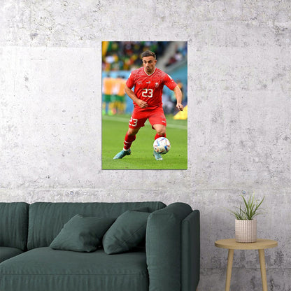 Xherdan Shaqiri Switzerland National Team World Cup Poster Wall Art Print Home Wall Decor - xonomax