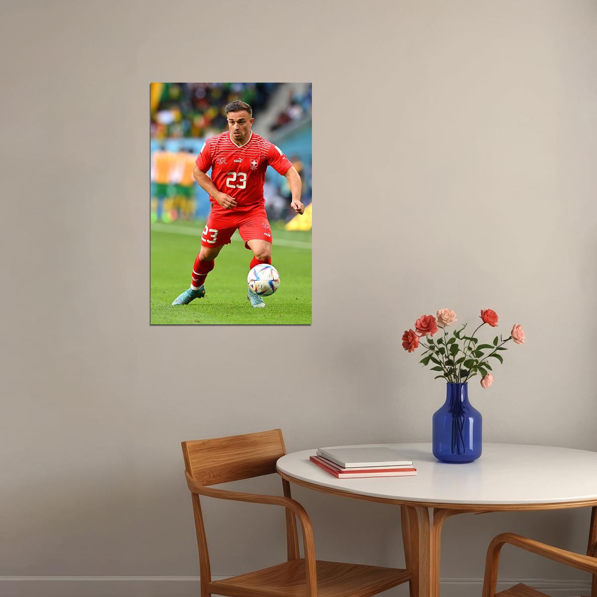 Xherdan Shaqiri Switzerland National Team World Cup Poster Wall Art Print Home Wall Decor - xonomax