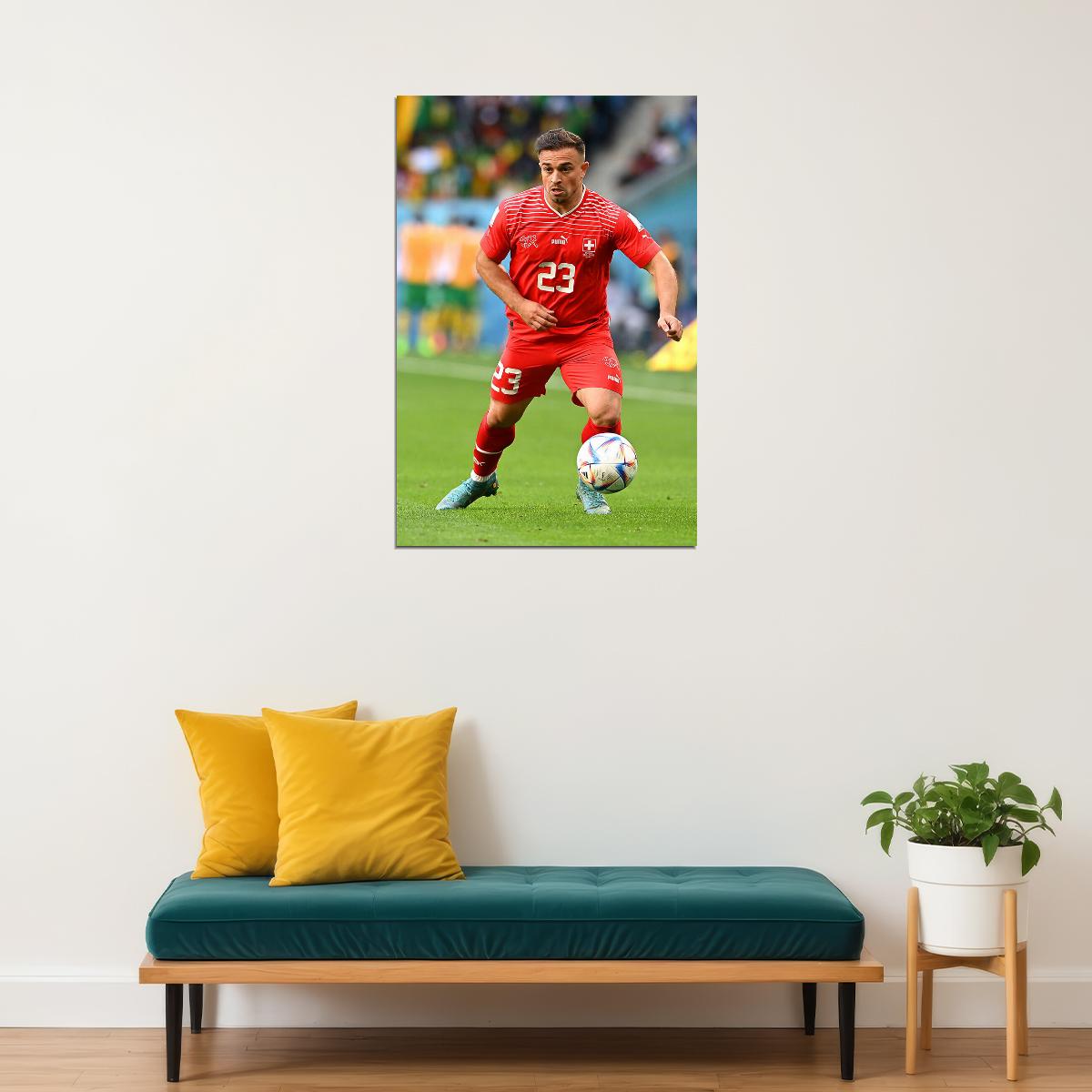 Xherdan Shaqiri Switzerland National Team World Cup Poster Wall Art Print Home Wall Decor - xonomax