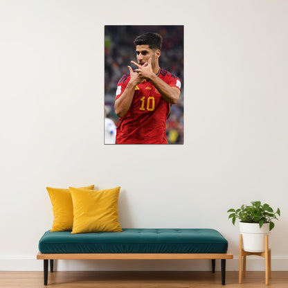 Marco Asensio Spain National Team World Cup Qatar 2022 Poster Wall Art Print Home Wall Decor - xonomax