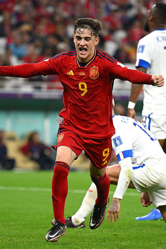 Gavi Spain National Team World Cup Qatar 2022 Poster Wall Art Print Home Wall Decor - xonomax