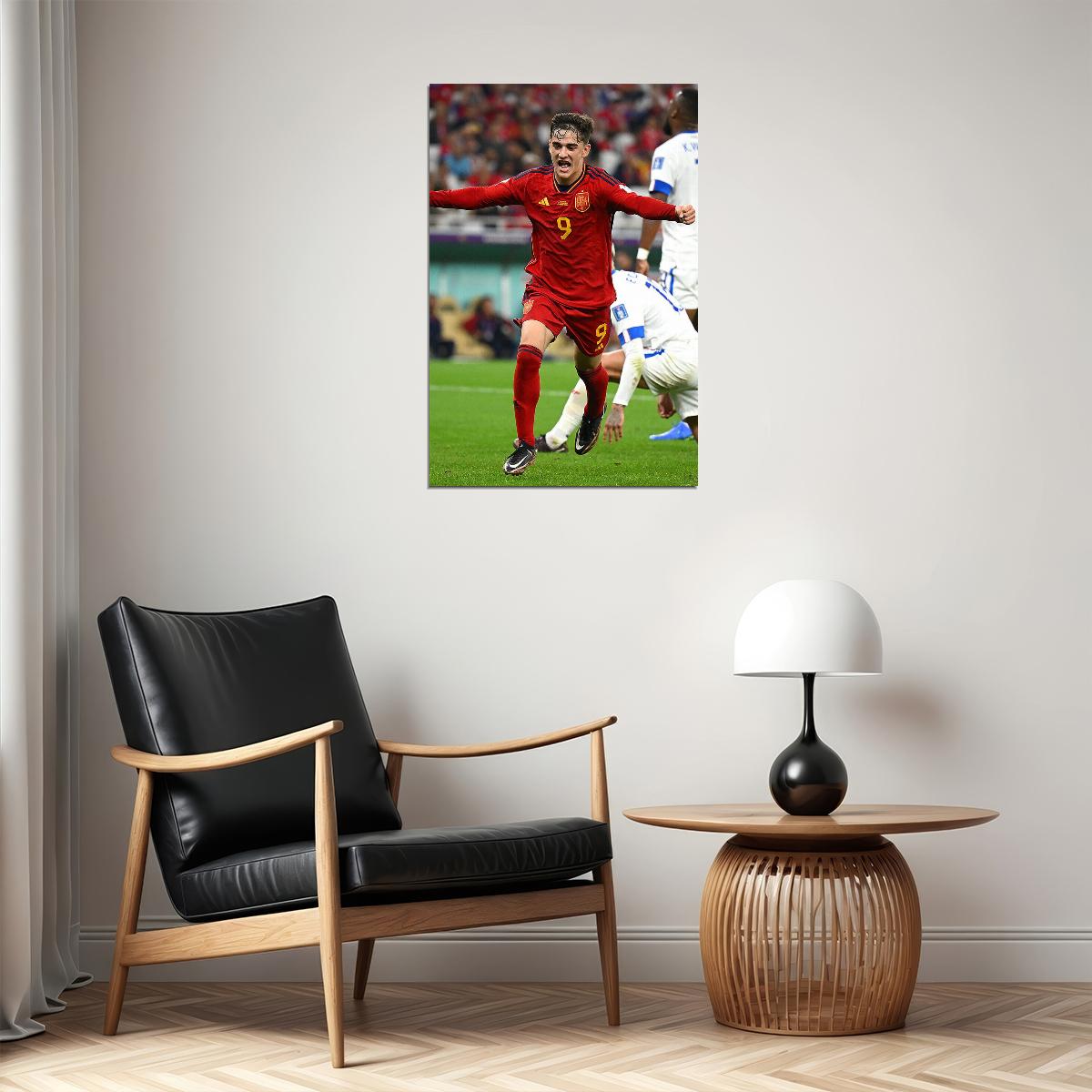 Gavi Spain National Team World Cup Qatar 2022 Poster Wall Art Print Home Wall Decor - xonomax