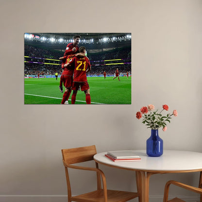 Spain National Team World Cup Qatar 2022 Poster Wall Art Print Home Wall Decor - xonomax