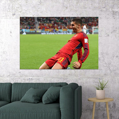 Ferran Torres Spain National Team World Cup Qatar 2022 Poster Wall Art Print Home Wall Decor - xonomax