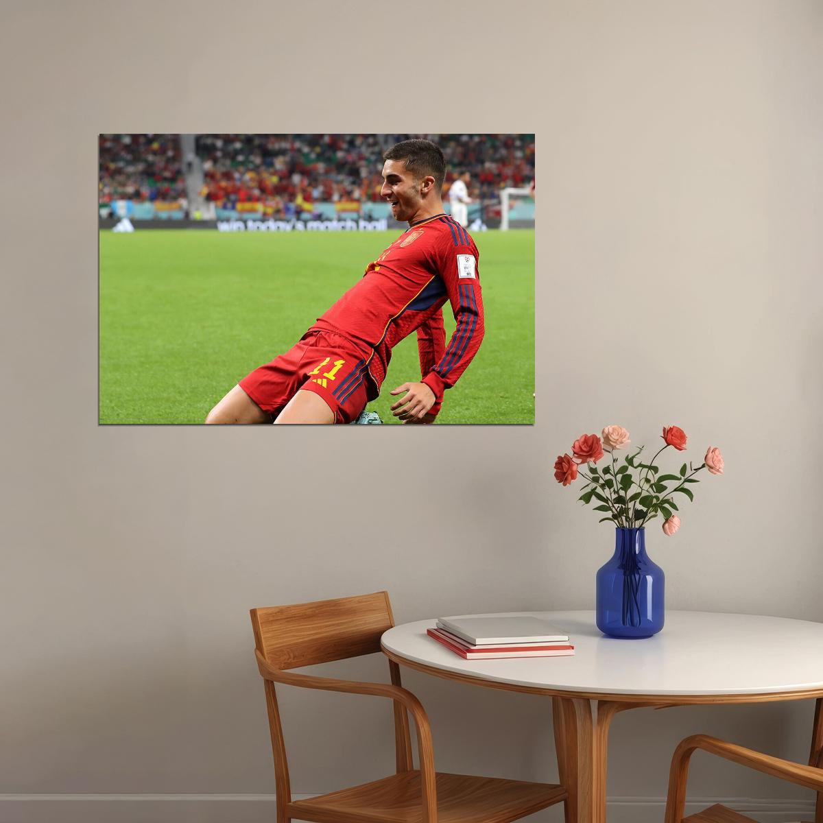 Ferran Torres Spain National Team World Cup Qatar 2022 Poster Wall Art Print Home Wall Decor - xonomax