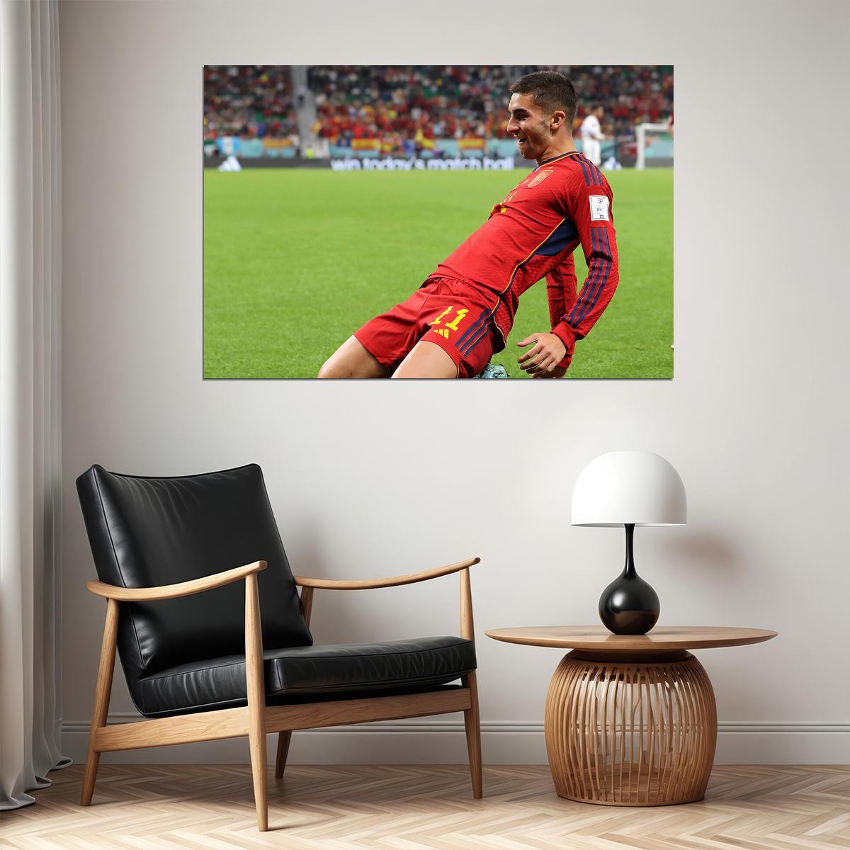Ferran Torres Spain National Team World Cup Qatar 2022 Poster Wall Art Print Home Wall Decor - xonomax