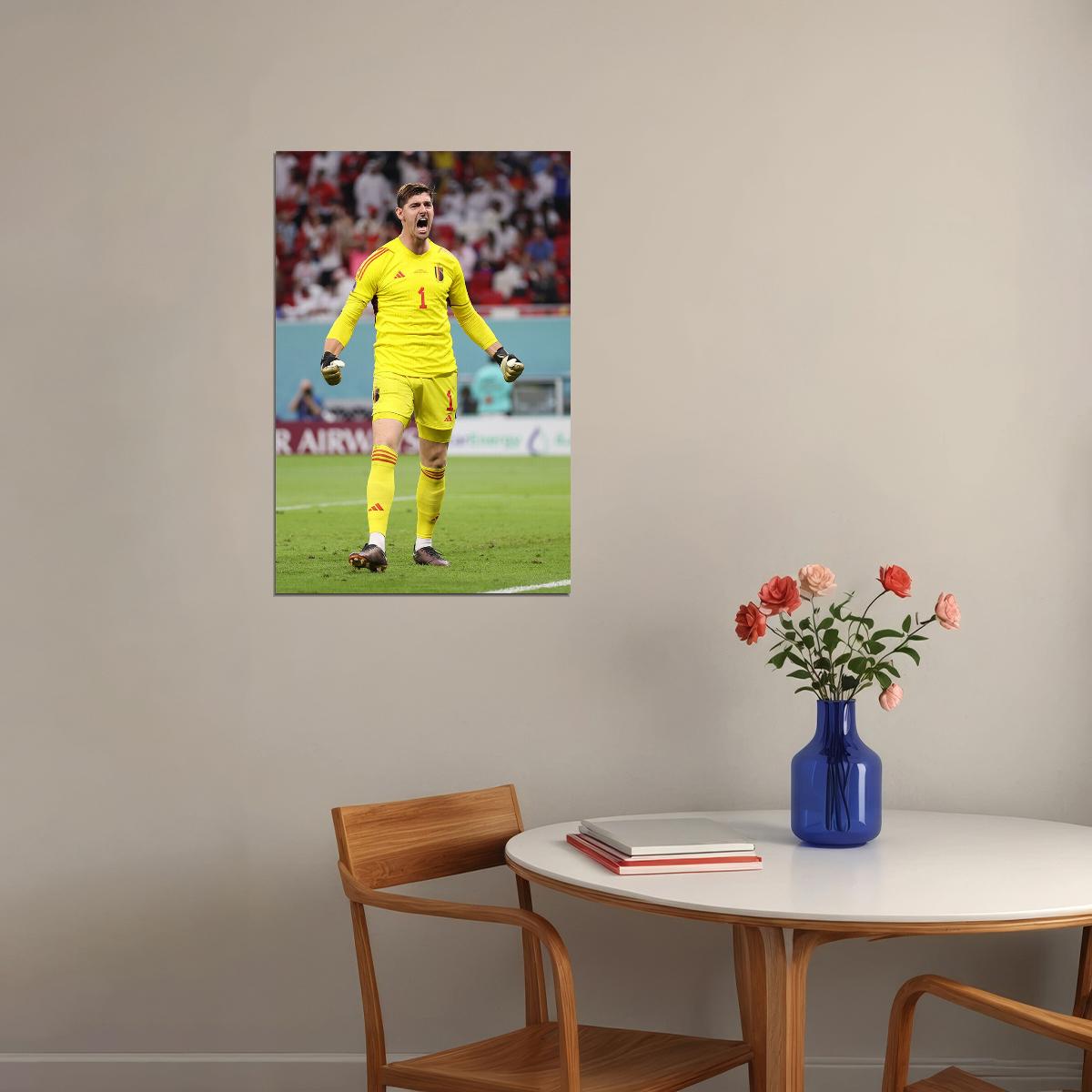 Thibaut Belgium National Team World Cup Qatar 2022 Poster Wall Art Print Home Wall Decor - xonomax