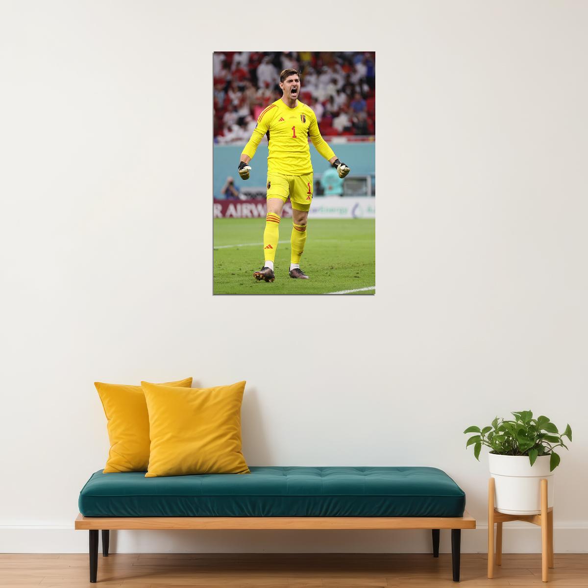 Thibaut Belgium National Team World Cup Qatar 2022 Poster Wall Art Print Home Wall Decor - xonomax