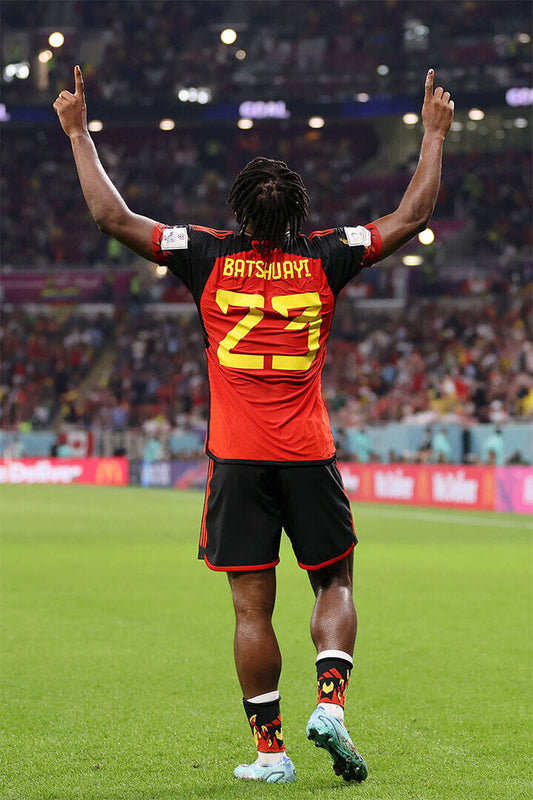 Belgium National Team World Cup Qatar 2022 Michy Batshuayi Poster Wall Art Print Home Wall Decor - xonomax