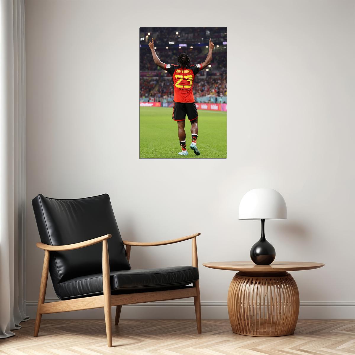 Belgium National Team World Cup Qatar 2022 Michy Batshuayi Poster Wall Art Print Home Wall Decor - xonomax