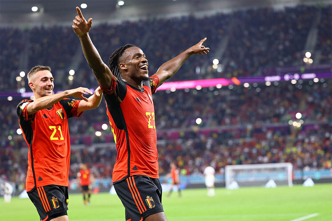 Michy Batshuayi Belgium National Team World Cup Qatar 2022 Poster Wall Art Print Home Wall Decor - xonomax