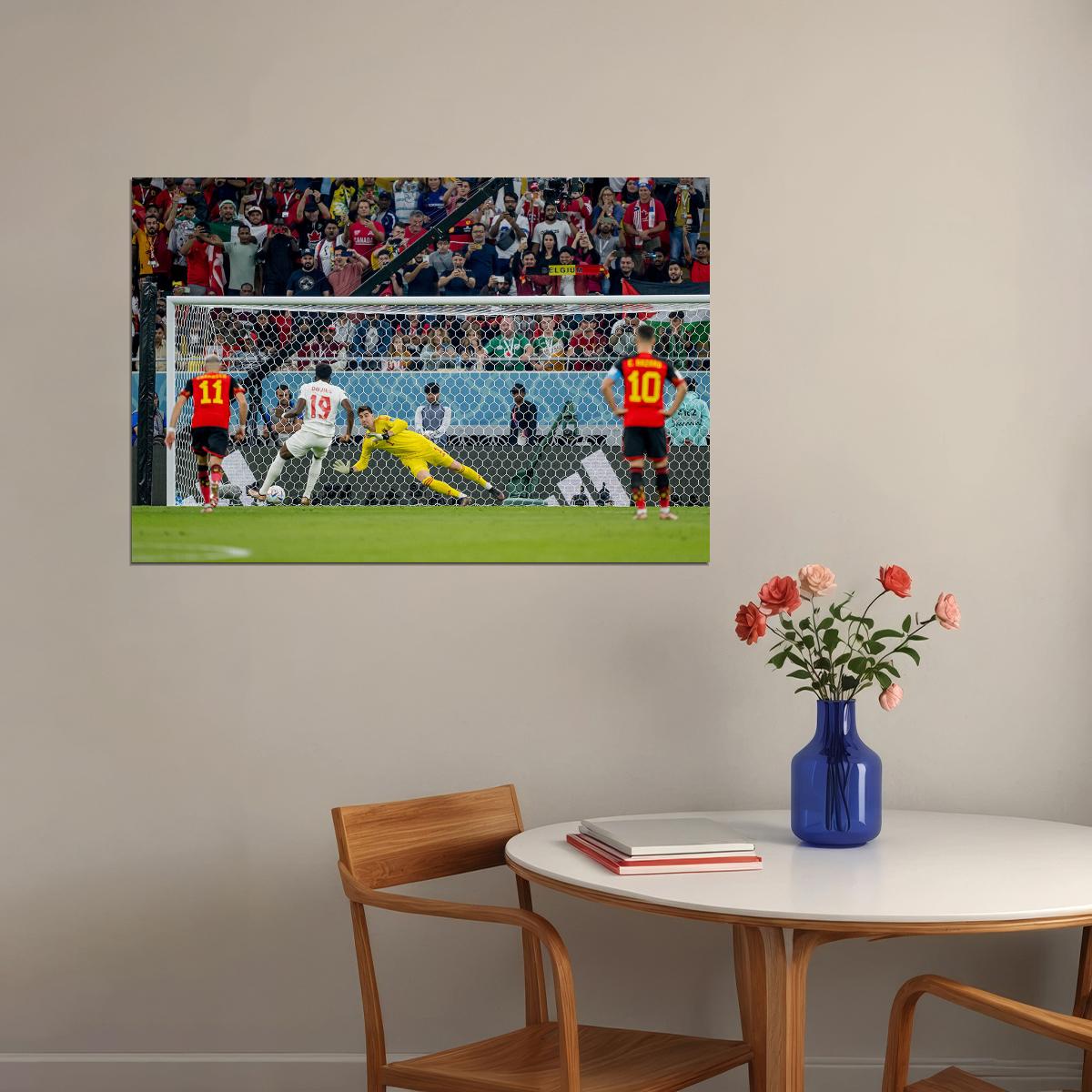 Belgium National Team World Cup Qatar 2022 Poster Wall Art Print Home Wall Decor - xonomax