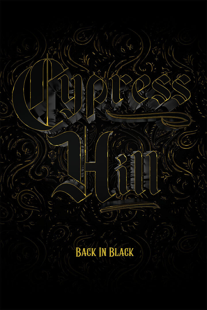 Cypress Hill Music Group Back In Black Poster Wall Art Print Home Wall Decor - xonomax