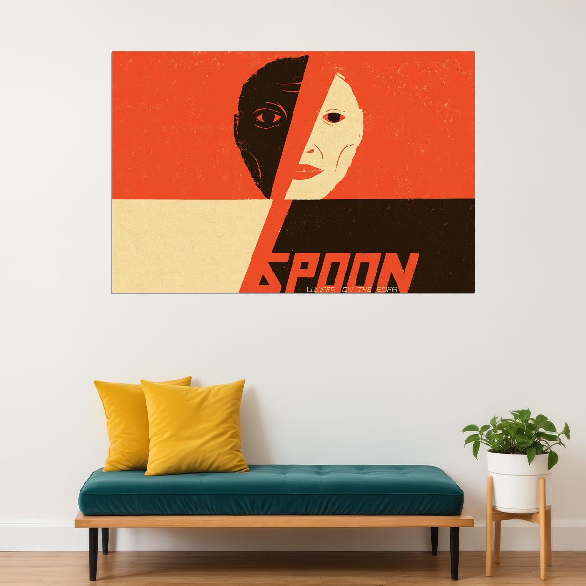Spoon Lucifer On The Sofa Music Album Poster Wall Art Print Home Wall Decor - xonomax