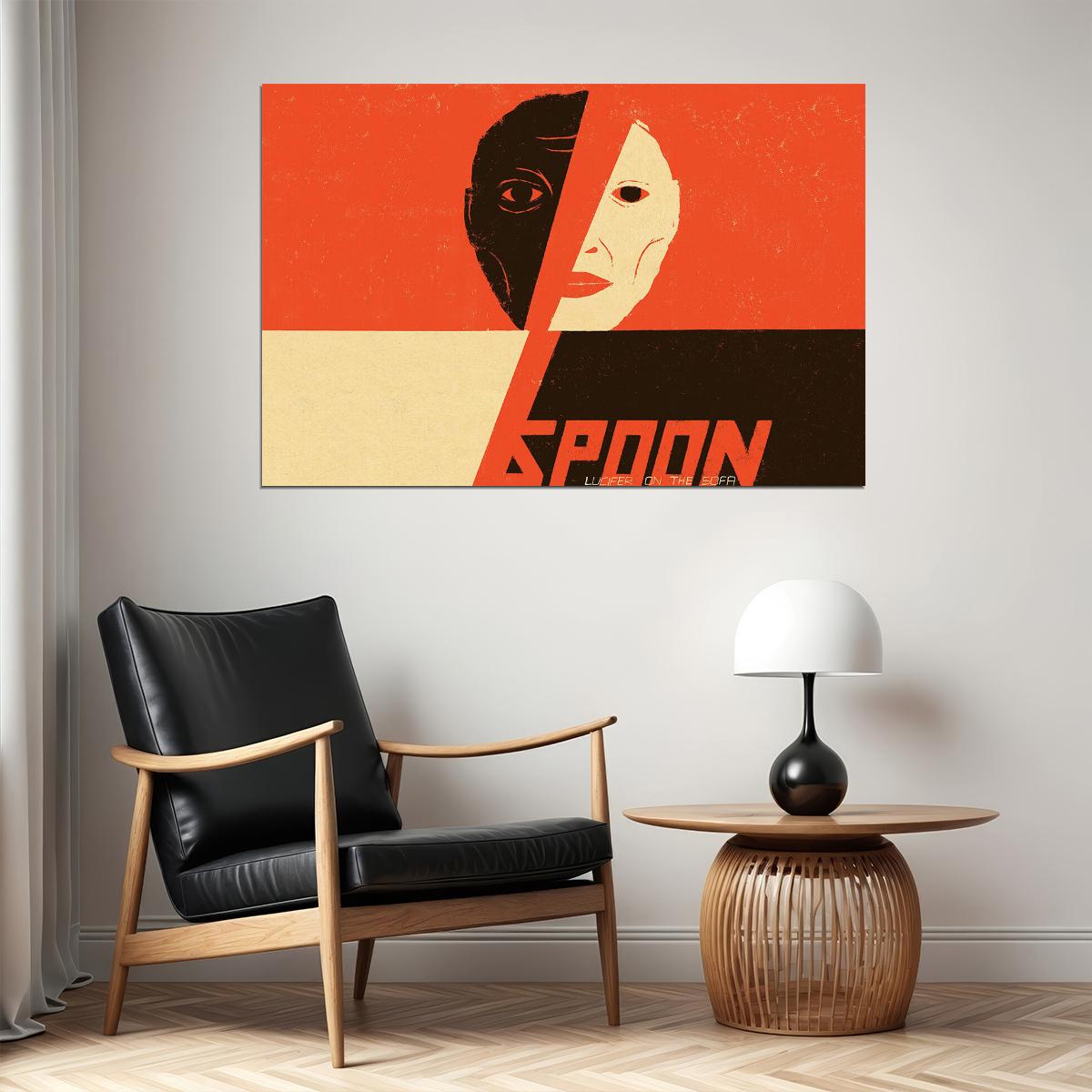 Spoon Lucifer On The Sofa Music Album Poster Wall Art Print Home Wall Decor - xonomax