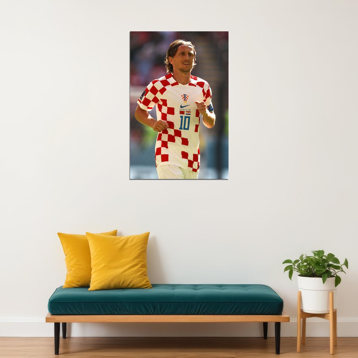Luka Modric Croatia National Team World Soccer Fans Poster Wall Art Print Home Wall Decor - xonomax
