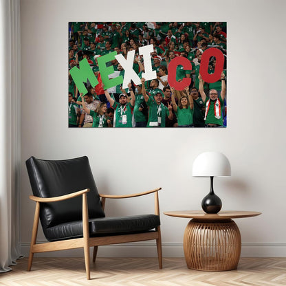 Mexico World Soccer Fans 2022 Football Poster Wall Art Print Home Wall Decor - xonomax