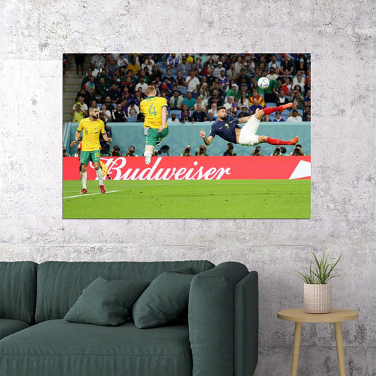 Olivier Giroud France National Team World Soccer Fans Poster Wall Art Print Home Wall Decor - xonomax