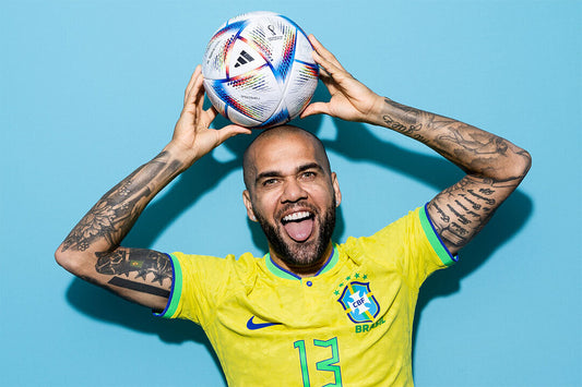 Dani Alves Brazil World Soccer Fans 2022 Poster Wall Art Print Home Wall Decor - xonomax