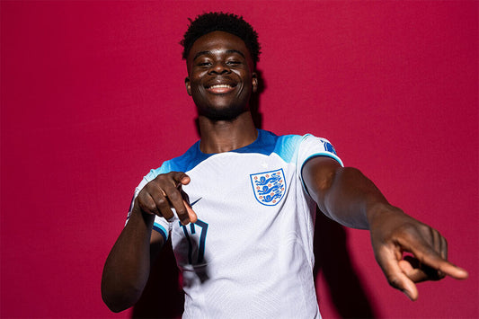 Bukayo Saka England World Soccer Fans 2022 Poster Wall Art Print Home Wall Decor - xonomax
