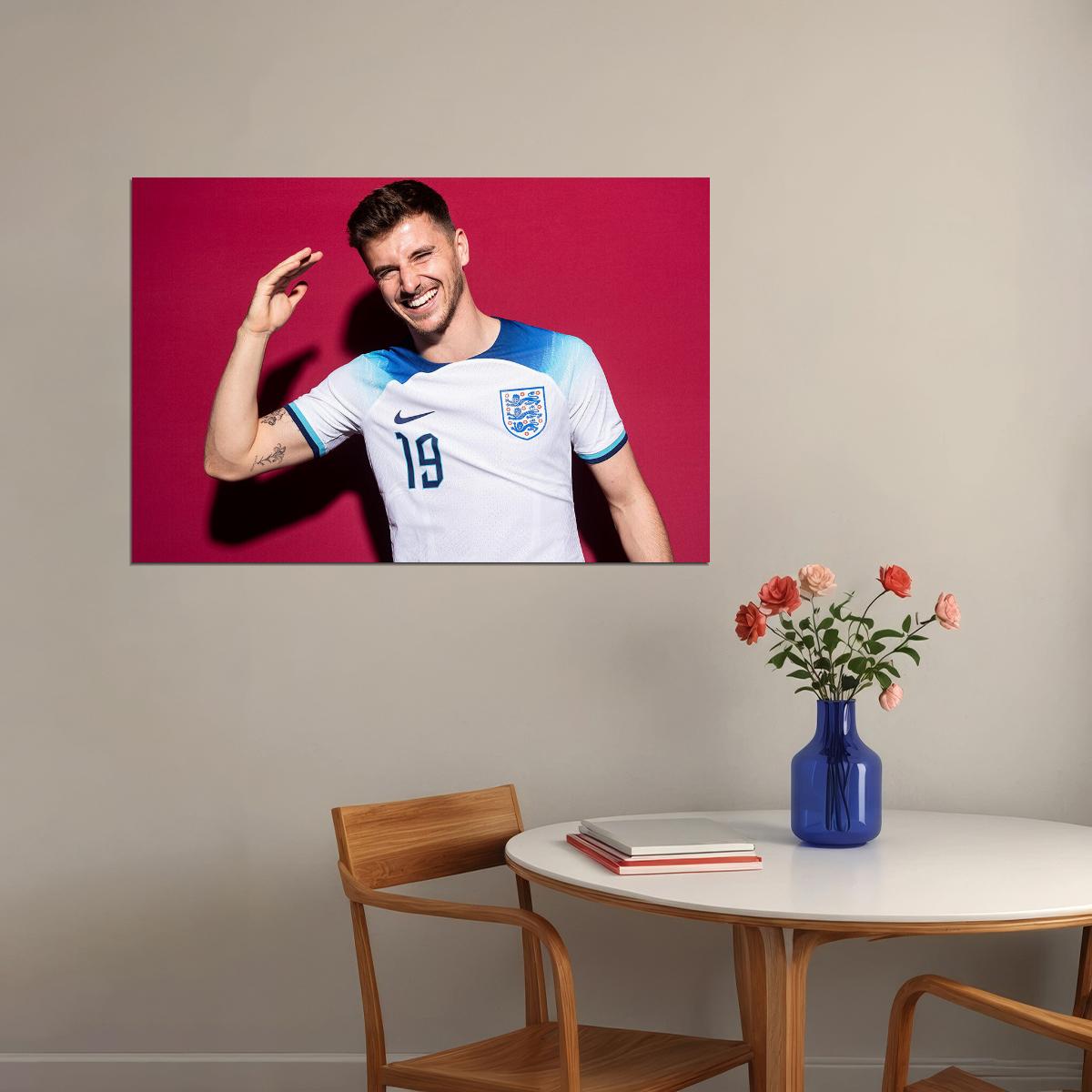 Mason Mount England World Soccer Fans 2022 Poster Wall Art Print Home Wall Decor - xonomax