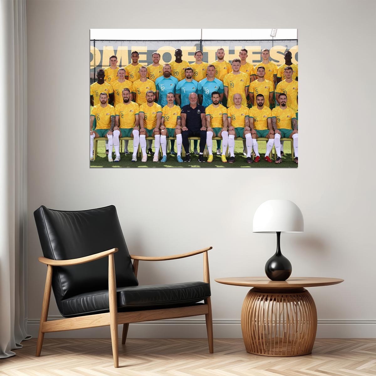 Australia National Football Team World Soccer 2022 Poster Wall Art Print Home Wall Decor - xonomax