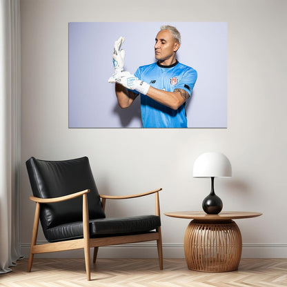 Keylor Navas Costa Rica World Soccer Fans 2022 Poster Wall Art Print Home Wall Decor - xonomax