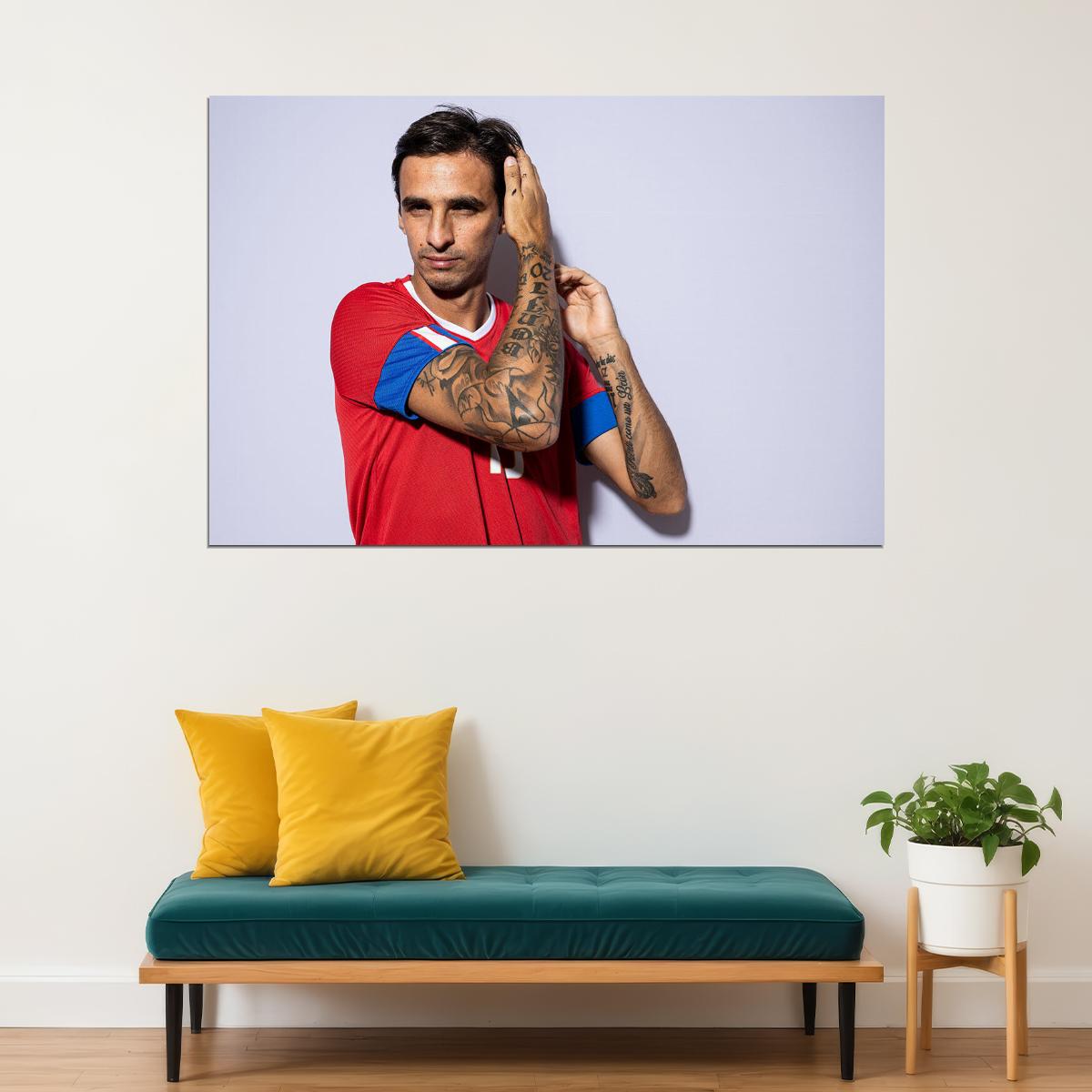 Bryan Ruiz Costa Rica World Soccer Fans 2022 Poster Wall Art Print Home Wall Decor - xonomax