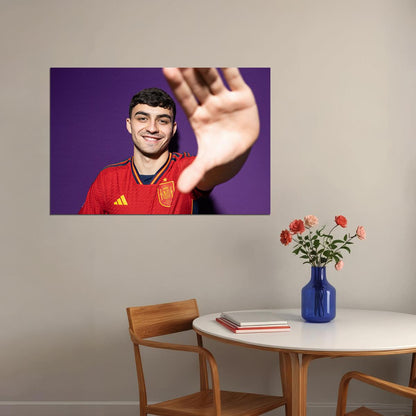 Pedri Spain World Soccer Fans 2022 Footballer Poster Wall Art Print Home Wall Decor - xonomax