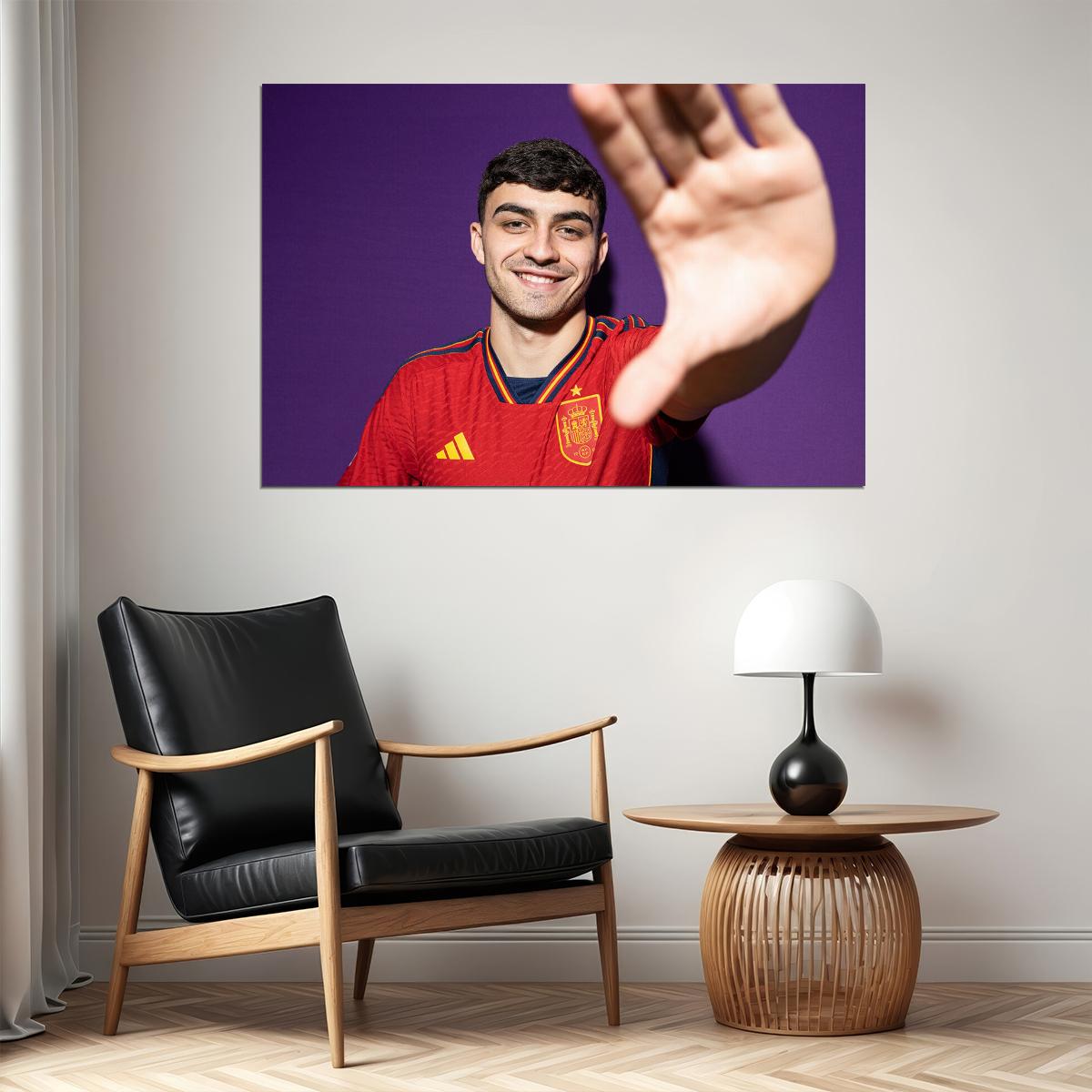 Pedri Spain World Soccer Fans 2022 Footballer Poster Wall Art Print Home Wall Decor - xonomax