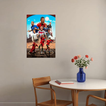 Soccer Number 7 Villa Del Piero Rakitic Schweinsteiger Poster Wall Art Print Home Wall Decor - xonomax